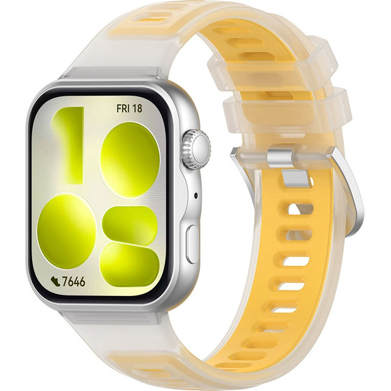 Techsuit - Watchband (W084) - Huawei Watch Fit 3 / Fit 4 / Fit 4 Pro / Fit 5 / Fit 5 Pro - Yellow