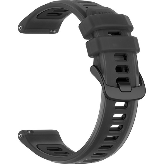 Techsuit - Watchband 22mm (W084) - Samsung Galaxy Watch (46mm)/Watch 3/Gear S3, Huawei Watch GT/Gt 2 (46mm) - Black