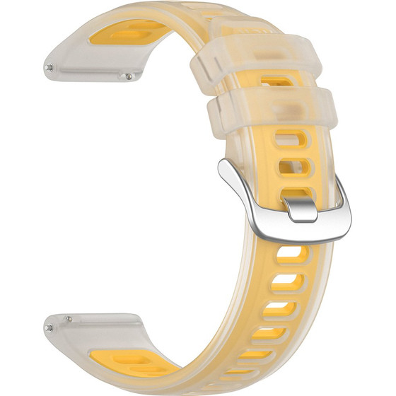 Techsuit - Watchband 22mm (W084) - Samsung Galaxy Watch (46mm)/Watch 3/Gear S3, Huawei Watch GT/Gt 2 (46mm) - Yellow
