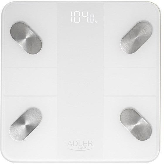 Adler Electronic Bathroom Scale Ad 8186 White - (Ad 8186w)