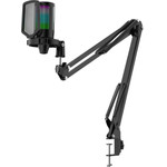 Defender Gaming Stream Microphone Impulse Gmc 650 Led 1.5m Black - (64665)