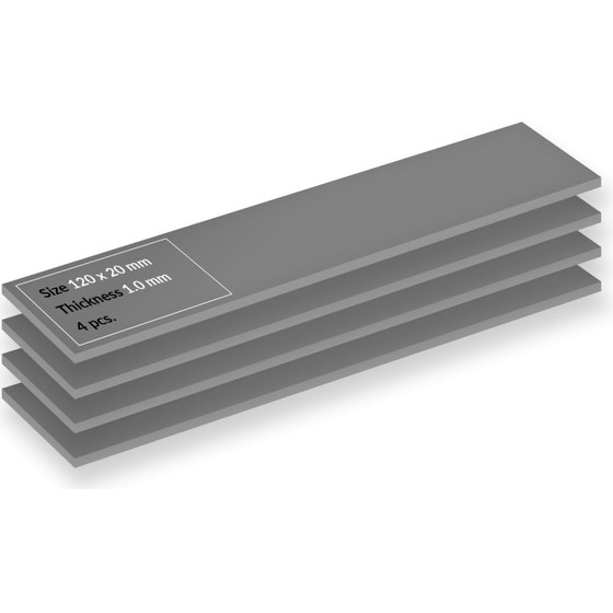 Arctic TP-4 120x20mm, 1.0mm - 4 Pack Premium Performance Thermal Pad - (ACTPD00066A)