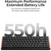 Keychron K3 Ultra Qmk 8K Wireless Mechanical Keyboard Red Switch Low Profile Wood Frame 75% - (K3U-H1)