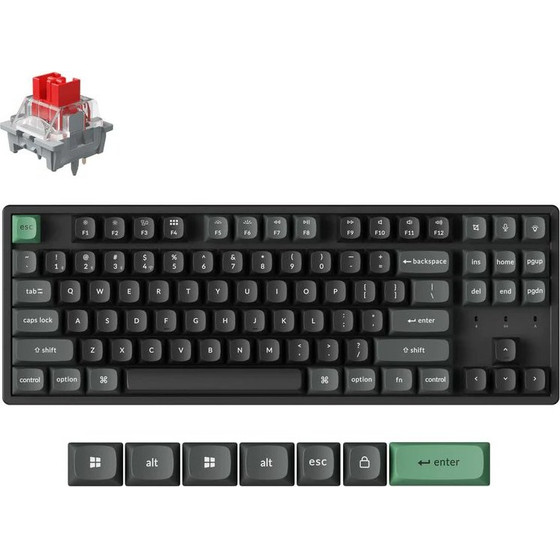 Keychron K8 Ultra Zmk Wireless 8K Mechanical Keyboard Red Switch (Hot-Swap) 80% Us Layout - (K8U-J1)