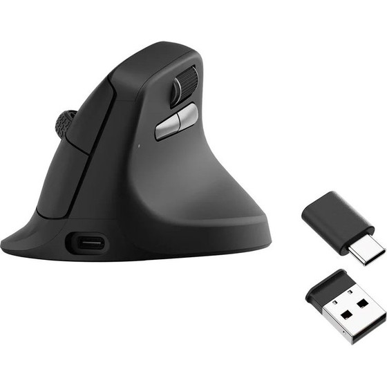 Keychron M5 Wireless Ergonomic Vertical Mouse 1K Polling Rate Black - (M5-A29)