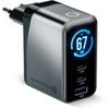 EVERACTIVE Charger Gan 1 x USB, 2 x USB-C Quick Charge 4+ 67W Black - (SC-670Q)