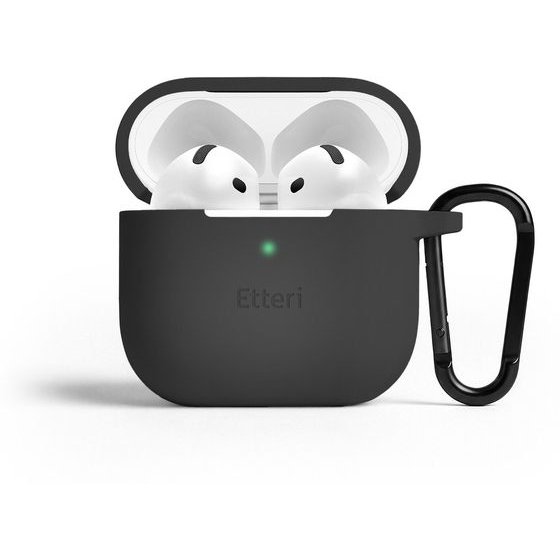 Etteri Silicone Case For Airpods 4 black