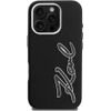 Karl Lagerfeld Case Fw Grained Signature Logo For Iphone 16 Pro Max Black - (KLHCP16XPGFKSRSK)