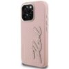 Karl Lagerfeld Case Fw Grained Signature Logo For Iphone 16 Pro Max Pink - (KLHCP16XPGFKSRSP)