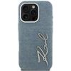 Karl Lagerfeld Case Fw Jeans Signature Logo For Iphone 16 Pro Blue - (KLHCP16LPJFMSVB)