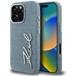 Karl Lagerfeld Case Fw Jeans Signature Logo For Iphone 16 Pro Max Blue - (KLHCP16XPJFMSVB)