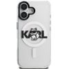 Karl Lagerfeld Case Iml Choupette Sketch Logo Magsafe For Iphone 16 Transparent - (KLHMP16SHGCHGKBT)