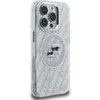 Karl Lagerfeld Case Iml Glitter Karl & Choupette Heads Logo Magsafe For Iphone 16 Pro Max Grey - (KLHMP16XHMKBKCHG)