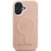 Karl Lagerfeld Case Initial & Metal Logo Magsafe For Iphone 16 Pink - (KLHMP16SPGFKLRDP)