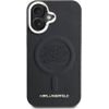 Karl Lagerfeld Initial & Metal Logo Magsafe Case For Iphone 16 Black - (KLHMP16SPGFKLRDK)