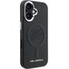 Karl Lagerfeld Initial & Metal Logo Magsafe Case For Iphone 16 Black - (KLHMP16SPGFKLRDK)
