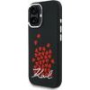 Karl Lagerfeld Silicone Heart Sign Logo Magsafe Case For Iphone 16 Black - (KLHMP16SSMHBKSK)