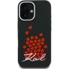 Karl Lagerfeld Silicone Heart Sign Logo Magsafe Case For Iphone 16 Black - (KLHMP16SSMHBKSK)