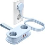 Orico AP3 20W Gan 5in1 Power Strip 2x Ac + 2x USB-A + 1x USB-C - Blue -AP3-2A2U1C-PRO-EU-Bl - (ORICO-AP3-2A2U1C-PRO-EU-BL-HU)