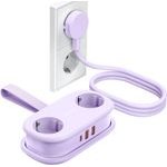 Orico AP3 20W Gan 5in1 Power Strip 2x Ac + 2x USB-A + 1x USB-C - Purple -AP3-2A2U1C-PRO-EU-Pu - (ORICO-AP3-2A2U1C-PRO-EU-PU-HU)