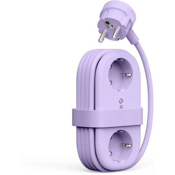 Orico AP3 65W Gan 6in1 Power Strip 2x Ac + 2x USB-A + 2x USB-C - Purple -AP3-2A2U2C-65-EU-PU-Ep - (ORICO-AP3-2A2U2C-65-EU-PU-EP-HU)