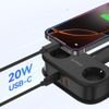 Orico App 15.5W 5in1 Power Strip 2x Ac + 2x USB-A + 1x USB-C - Black -AP3-2A2U1C-PRO-EU-Bk - (ORICO-AP3-2A2U1C-PRO-EU-BK-HU)