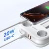 Orico App 15.5W 5in1 Power Strip 2x Ac + 2x USB-A + 1x USB-C - White -AP3-2A2U1C-PRO-EU-Wh - (ORICO-AP3-2A2U1C-PRO-EU-WH-HU)