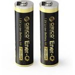 Orico Ener-G EG5C Lithium Battery 1.5V 2100mWh Aa USB-C Rechargeable Battery 2 pcs. -EG5C-UN-2PK-Bp - (ORICO-EG5C-UN-2PK-BP-HU)