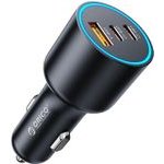 Orico Hyperdrive 165W USB-A + 2x USB-C Car Charger - Black -HD-165-1A2C - (ORICO-HD-165-1A2C-BK-EP-HU)