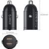 Orico Miniring 30W 2x USB-C Car Charger - Black -MR-30-2C - (ORICO-MR-30-2C-BK-EP-HU)