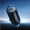 Orico Miniring 30W 2x USB-C Car Charger - Black -MR-30-2C - (ORICO-MR-30-2C-BK-EP-HU)