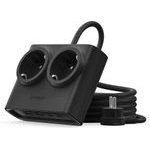 Orico PDC25 25W 6in1 Power Strip 2x Ac + 2x USB-A + 2x USB-C - Black -PDC25-2A2U2C-EU-BK-Ep - (ORICO-PDC25-2A2U2C-EU-BK-EP-HU)