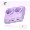 Orico PDC25 25W 6in1 Power Strip 2x Ac + 2x USB-A + 2x USB-C - Purple -PDC25-2A2U2C-EU-PU-Ep - (ORICO-PDC25-2A2U2C-EU-PU-EP-HU)
