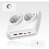 Orico PDC25 25W 6in1 Power Strip 2x Ac + 2x USB-A + 2x USB-C - White -PDC25-2A2U2C-EU-WH-Ep - (ORICO-PDC25-2A2U2C-EU-WH-EP-HU)