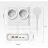 Orico PDC25 25W 6in1 Power Strip 2x Ac + 2x USB-A + 2x USB-C - White -PDC25-2A2U2C-EU-WH-Ep - (ORICO-PDC25-2A2U2C-EU-WH-EP-HU)