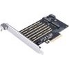 Orico PDM2 PCI-E 3.0 x4 Expansion Card For M.2 Nvme And Sata Drives - Black -PDM2-Bp - (ORICO-PDM2-BP-HU)