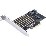 Orico PDM2 PCI-E 3.0 x4 Expansion Card For M.2 Nvme And Sata Drives - Black -PDM2-Bp - (ORICO-PDM2-BP-HU)