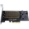 Orico PDM2 PCI-E 3.0 x4 Expansion Card For M.2 Nvme And Sata Drives - Black -PDM2-Bp - (ORICO-PDM2-BP-HU)