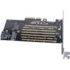 Orico PDM2 PCI-E 3.0 x4 Expansion Card For M.2 Nvme And Sata Drives - Black -PDM2-Bp - (ORICO-PDM2-BP-HU)