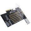 Orico PDM2 PCI-E 3.0 x4 Expansion Card For M.2 Nvme And Sata Drives - Black -PDM2-Bp - (ORICO-PDM2-BP-HU)