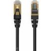 Orico PUG-C7 CAT7 10GBps RJ45 Ethernet Network Cable Internet Lan Round 0.5m - Black -PUG-C7-05-BK-Ep - (ORICO-PUG-C7-05-BK-EP-HU)