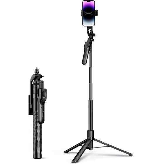 Orico Selfie Stick SPM175 Tripod 1/4 For Phone Camera With 360 Degree Rotation Bluetooth 5.2 - Black -SPM175-BK-Bp - (ORICO-SPM175-BK-BP-HU)