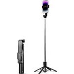 Orico Selfie Stick SPN100 1/4 Tripod For Phone Camera With 360 Degree Rotation Bluetooth 5.2 - Black -SPN100-BK-Bp - (ORICO-SPN100-BK-BP-HU)