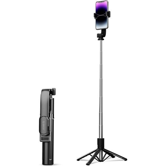 Orico Selfie Stick SPN100 1/4 Tripod For Phone Camera With 360 Degree Rotation Bluetooth 5.2 - Black -SPN100-BK-Bp - (ORICO-SPN100-BK-BP-HU)