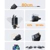 Orico Twin Reach 45W USB-A + USB-C Car Charger With Two Retractable USB-C Cables - Black -TR-45-1A3C - (ORICO-TR-45-1A3C-BK-EP-HU)