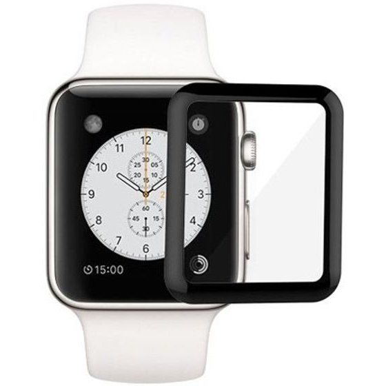 3D Tempered Pet Glass Apple Watch, 41mm /black/ OEM