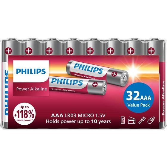 Philips - ��������� ��������� Aaa Power 16+16 (32 ���.) - (LR03P32FV/GRS)