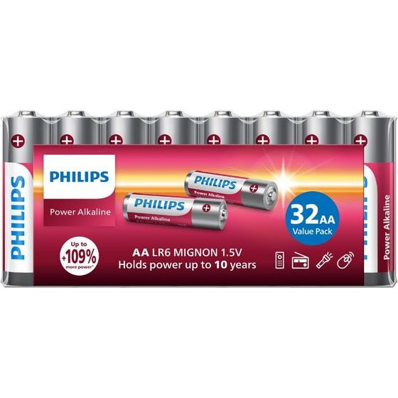 Philips ��������� ��������� Aa Power 16+16 (32 ���.) - (LR6P32FV/GRS)