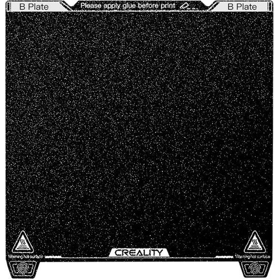 Creality K1 Max Pei Build Plate 315x310mm - K1 Max / Ender-3 V3 Plus - No Magnetic Sticker - (4004090114)