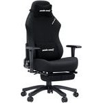 Anda Seat Gaming Chair Luna Pro Black Fabric w/Footrest - (AD18T-44-B-F)